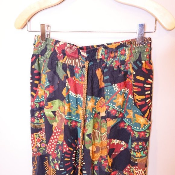 SOLD - Anthropologie Farm Rio Printed Dancer Tassel Pants Sz S - Picture 6 of 8